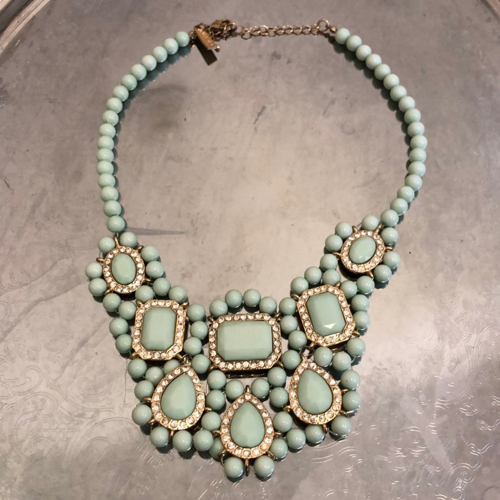 Vintage costume jewelry - sea foam green necklace